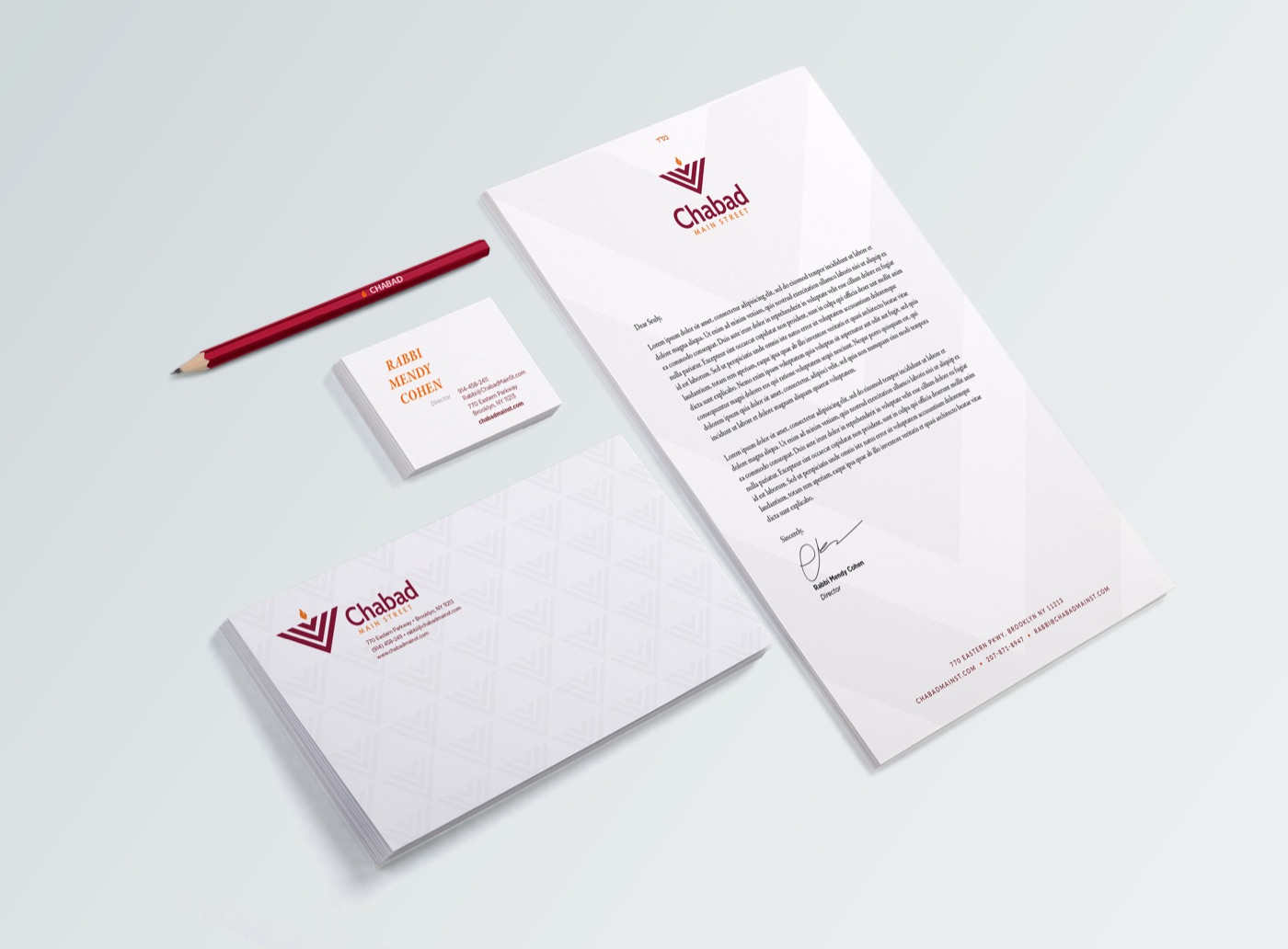 Chabad stationery mockup