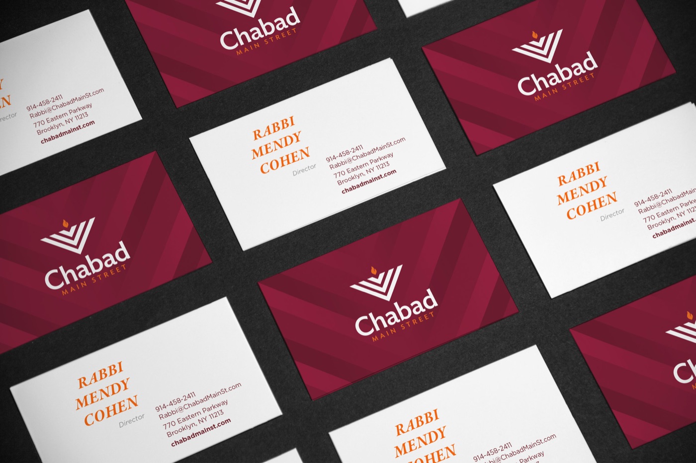 Chabad business card mockup