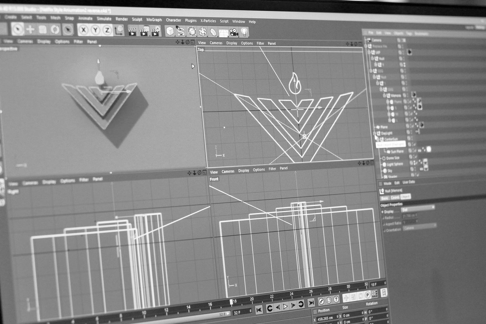 Menorah refinement sketches